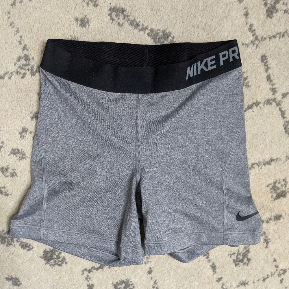 Nike Pro Dri-Fit Grey Shorts Size S